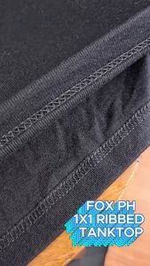 FOX PH Ribbed Sando - Lite (501) - Slim-Fit Stretchable 1x1 Fine Rib Knit Cotton Tank Top (501)