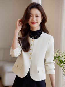 Elegant Short Suit Jacket Womens Casual Style Small Fragrance Trend Spring Autumn New Arrival Fashionable Ladys Blazer