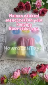 Mainan Edukasi Mencocokkan Warna POLA KANCING / montessori play matching color