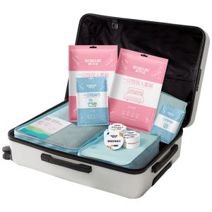DEBEIJIE | Travel Disposables Set Towel Bath Towel Toilet Seat Cover 8 Pieces