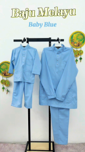 【 BAJU MELAYU BUDAK SEMPURNA RAYA 𝟐𝟎𝟐𝟒 】Baju Melayu Raya Warna Mint Green Baby Blue Dusty Pink Lilac Yellow Nude BMC
