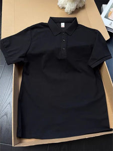 เสื้อยืดแขนสั้นทรงสลิมฟิตสำหรับผู้ชาย CleanFit American Heavyweight ทรงไหล่เต็ม ทรงโปโล ทรงลำลอง ฤดูร้อน 2025