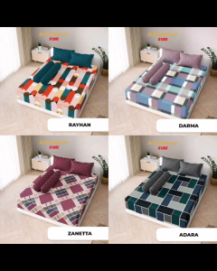 TERLIHAT CANTIK & NYAMAN SEPRAI UKURAN 180X200 BAHAN KATUN EMBOS MOTIF BUNGA CANTIK