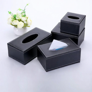 Creative Storage Leather Tissue Box