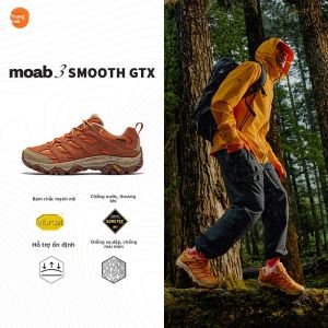 Merrell | Giày Da Đi Bộ Đệm Êm Chống Thấm Nước Thoáng Khí