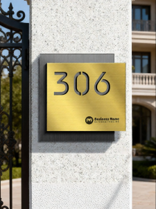 BEIOUMINGDI | Custom High-end Luxury Waterproof Door Number Plate