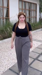 A6 กางเกงขายาว 26-48 สายฝ่อ สาวอวบ กระชับ จร้าเอว ก่อนยืด