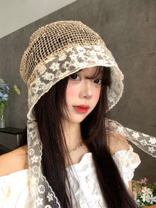 BAOYINFEI | Lace Flower Breathable Small Face Enhancing Pile Hat