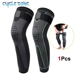 CYCLE ZONE | Tấm Lót Đầu Gối Có Thể Điều Chỉnh Được Có Dây Đeo Chống Trượt Đệm Đàn Hồi Hỗ Trợ Chân Khi Chơi Thể Thao Màu Đen/xanh Lá Size M/L/XL