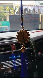 Gantungan Mobil Lafadz Allah Muhammad Model Bunga