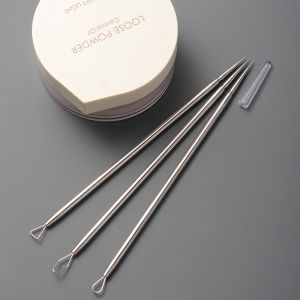 Double-Headed Fine Pore Blackhead Removal Needle Professional Beauty Salon Acne Pimple Picker Tool Super Sharp Scraping Ring