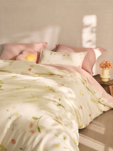 Thick Cotton Flannel Warmth Bedding 4-Piece Set