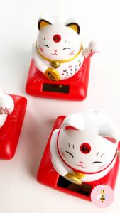 Pinky Bee Dekorasi Kucing Goyang Lucky Cat Solar Cell 68220