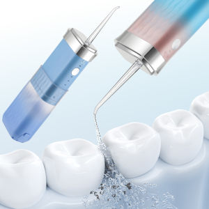Tăm nước điện xách tay xịt miệng không dây làm sạch răng Waterpulse Flosser IPX7 không thấm nước 180ml bể nước cho du lịch nhà