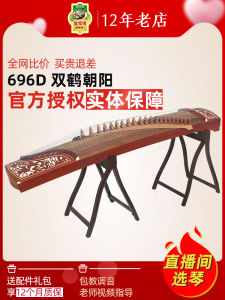 Dunhuang Guzheng 696d Shuanghe Chaoyang Ebony 696 M689e Portable Small Half Zither Beginner Musical Instrument Guzheng