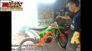 KNALPOT UDANG GTX TRAIL NINJA 2 TAK SS RR R PNP RANGKA ORI KTM CRF KLX PLAT CROME ORIGINAL BY Babeng Jaya Racing