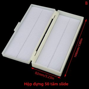 EELHOE | Hộp Đựng Kính Hiển Vi Bằng Nhựa Ngẫu Nhiên Dành Cho 25/50/100 Chiếc Hộp Đựng Kính Hiển Vi Đã Được Chuẩn Bị Sẵn Của Eelhoe
