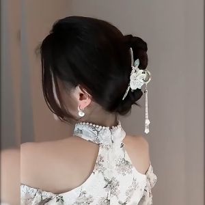 Jepit Rambut Korea Premium Jedai Bunga Kamelia Wanita Elegan High Quality Impor