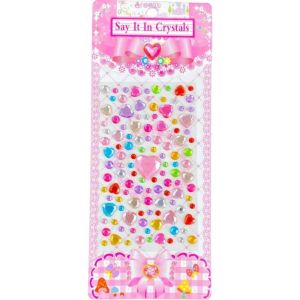 Princess Girl Crystal Diamond Gem Stickers 3D Cartoon Reward Deco Toys Childrens Decorative Puzzle Stickers Stick on Crafts