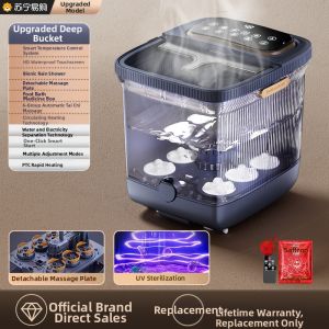 Automatic Heating And Cooling Foot Bath Tub Electric Massage Home Health Care Winter Foot Soak Bucket with Rolling Massage