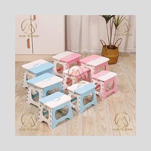 OCM Foldable Stool Plastic Chair Step Stool Kids Adult Bedroom Kitchen Bathroom Kerusi Budak Lipat 儿童椅 凳子