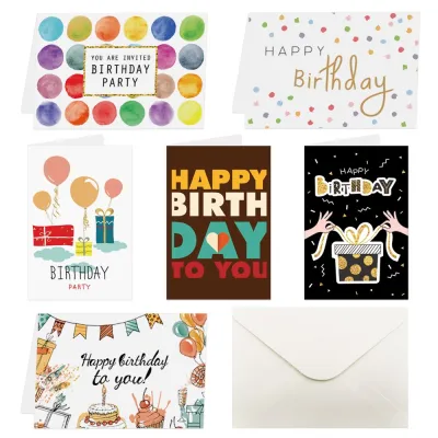 [Local Stocks] Happy Birthday Cards (6pcs)