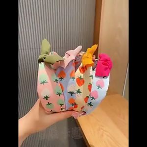 1Pcs Childrens Bow Wide-brimmed Headband Pressed Hair Versatile Girls Head Band Hair Accessories