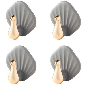(ORICOD)4 pcs Kait Mantel Merak Meninju Dekorasi Dinding Kait Perekat Gratis untuk Mantel Topi