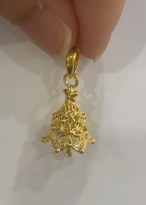 Poh Heng Jewellery 22K Christmas Tree Pendant in Yellow Gold[Price By Weight]
