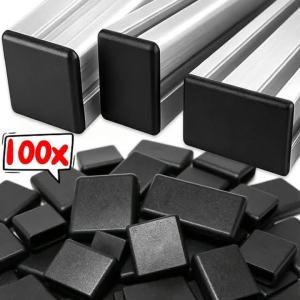 50/10x Protective Cover Snap-fit ​​fixing Structure 2020 2040 3030 European Standard Black Aluminum Profile End Cap Cover Plate