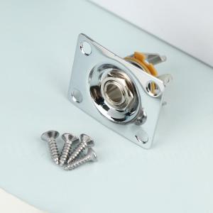 ⚑Electric Guitar Jack Output Plate Guitar Output Jack Plate Square Shape Metal Compact Guitar Jack Socket Plate Guitar