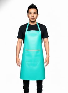 Celemek anti air dan minyak bahan kulit sintetis Oscar buat memasak tersedia aneka warna termurah best seller / celemek warna hitam merah tosca coklat coklat tua