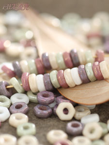 Czech Retro Spacer Beads Donut Nut Beads 2*5mm Jewelry DIY Loose Beads Necklace Stringing Beads Shiny Organic Glass