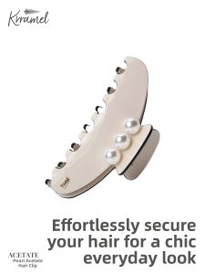 KRRAMEL | Pearl High-end French Shark Hair Clip