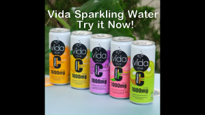 [Carton] Vida Vitamin C Sparkling Water (24 x 325 mL)- Lemon🍋/Orange🍊/Pink Guava🍐/Blackcurrant🫐(Halal)