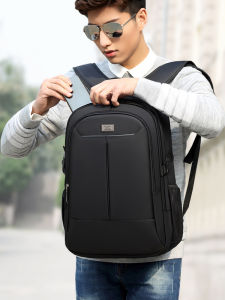 Septwolves Mens Backpack 2024 New Business Casual Laptop Bag Travel Bag Student Bookbag Double Shoulder Bag with USB Charging Port