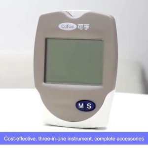 Cofoe 3-in-1 Blood Glucose & Uric Acid & Cholesterol Meter Kit with Strips – Home Medical Monitoring Device
