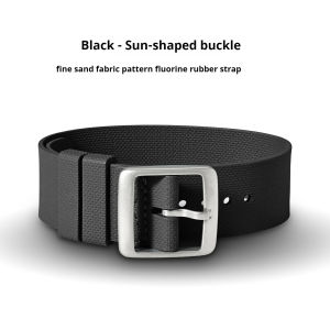 20mm 21mm 22mm FKM Universal Fluororubber Watch Strap For Tudor BlackBay Omega Seamaster IWC Longines Rolex Belt Watch Band