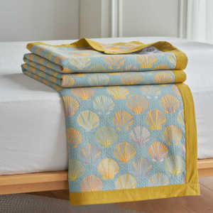 Class A Cotton Three-Layer Towel Blanket Pure Cotton Gauze Adult Summer Blanket Double-Layer Gauze Bed Sheets Three-Piece Bed Cover Set