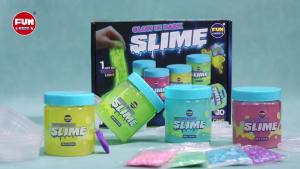 35.16 FL OZ Glow in The Dark Slime for Kids 6+ FunKidz 1040 ML Large Slime Pack Neon Colors Slime Kit Green Blue Pink Yellow Big Slime Gifts for Boys Girls Birthday Party