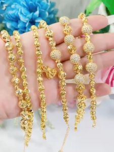 Lắc tay bi chạm mạ 18.k cao cấp E.K106