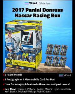 2017 Panini Donruss Nascar Racing Box -100% Original. Trading Card Hobby Collectibles-