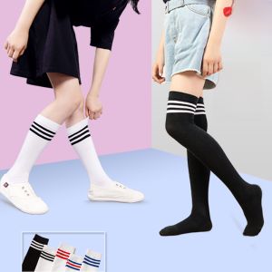 Cotton Stripe Pattern Mid-Calf Socks for Men And Women High-Tube Long Tube Socks Football Sports Baseball Thin Strip Socks