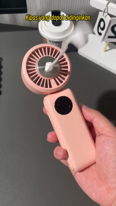 Coobowe Turbo Strong Portable 4000Mah Handheld Fan Rechargeable Mini Handheld Ice Fan Foldable High Speed 20000Rpm Mini Fan