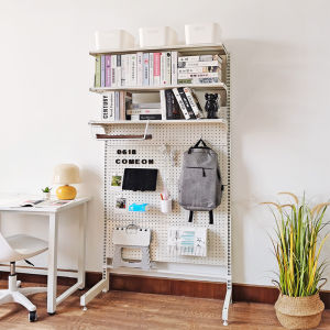 Xiao Wu Integrated Standing Style Cave Board Bookshelf Desk Organizer Storage Metal Material Economic Type Residential Furniture