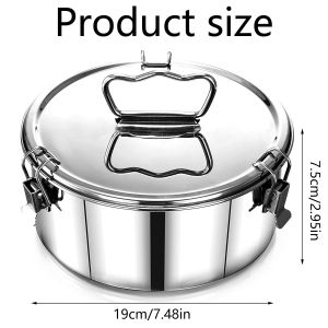 Flan Mold Stainless Steel Cake Baking Flan Pan Mold 1.5QT Cheesecake Pans Flanera Flan Mould Portable Kitchen Cake Baking Tools