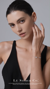 Le Silber Co. S925 Sterling Silver - Papillons Flutter Luxe Bracelet Gelang / Rantai Tangan Perak