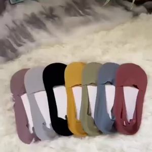 No Show Socks Womens Nylon Non Slip Low Cut Invisible Liner Footies Thin Silk Socks for Flats Loafers Lightweight