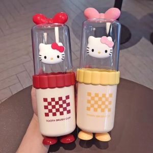 Hello kitty travel toilet cup cartoon cute creativity student portable high appearance toothbrush storage box mouthwash cup