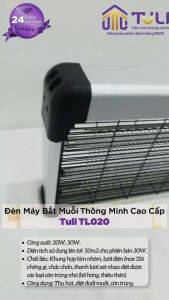 Đèn bắt muỗi thông minh TULI TL060 Công suất 60W Máy bẫy diệt côn trùng muỗi cho khu công nghiệp gia đình BH 2 năm. Gia dụng Tuli